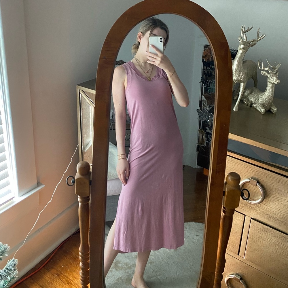 Lululemon maxi/midi pink dress
